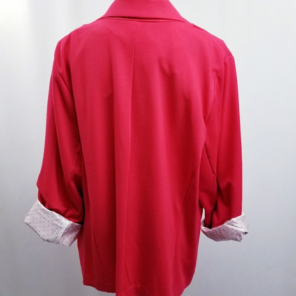 Kensie Plus Size Fitted 3/4 Sleeve Blazer 3X - Picture 5 of 7